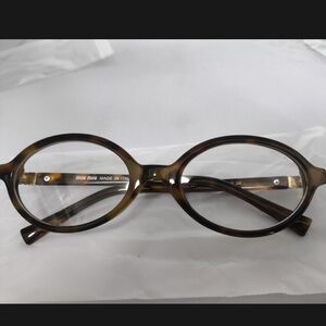 Miu Miu Brown Oval Glasses
